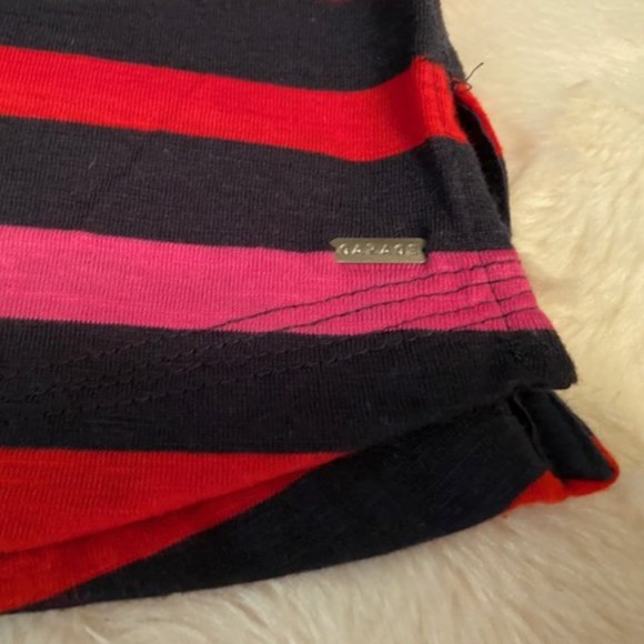 Garage Striped Henley Top Ladies Junior Size XS NWT - Picture 3 of 11